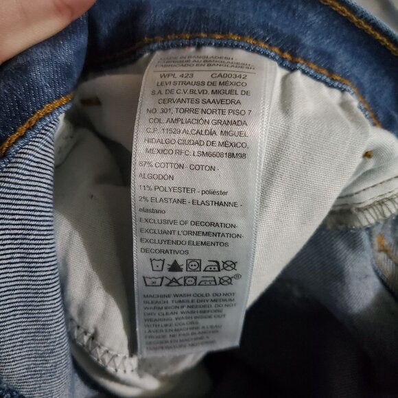 Levi Strauss Jeans Mens 32x32 Blue Slim Fit Denim Classic Style Denim - Picture 3 of 12
